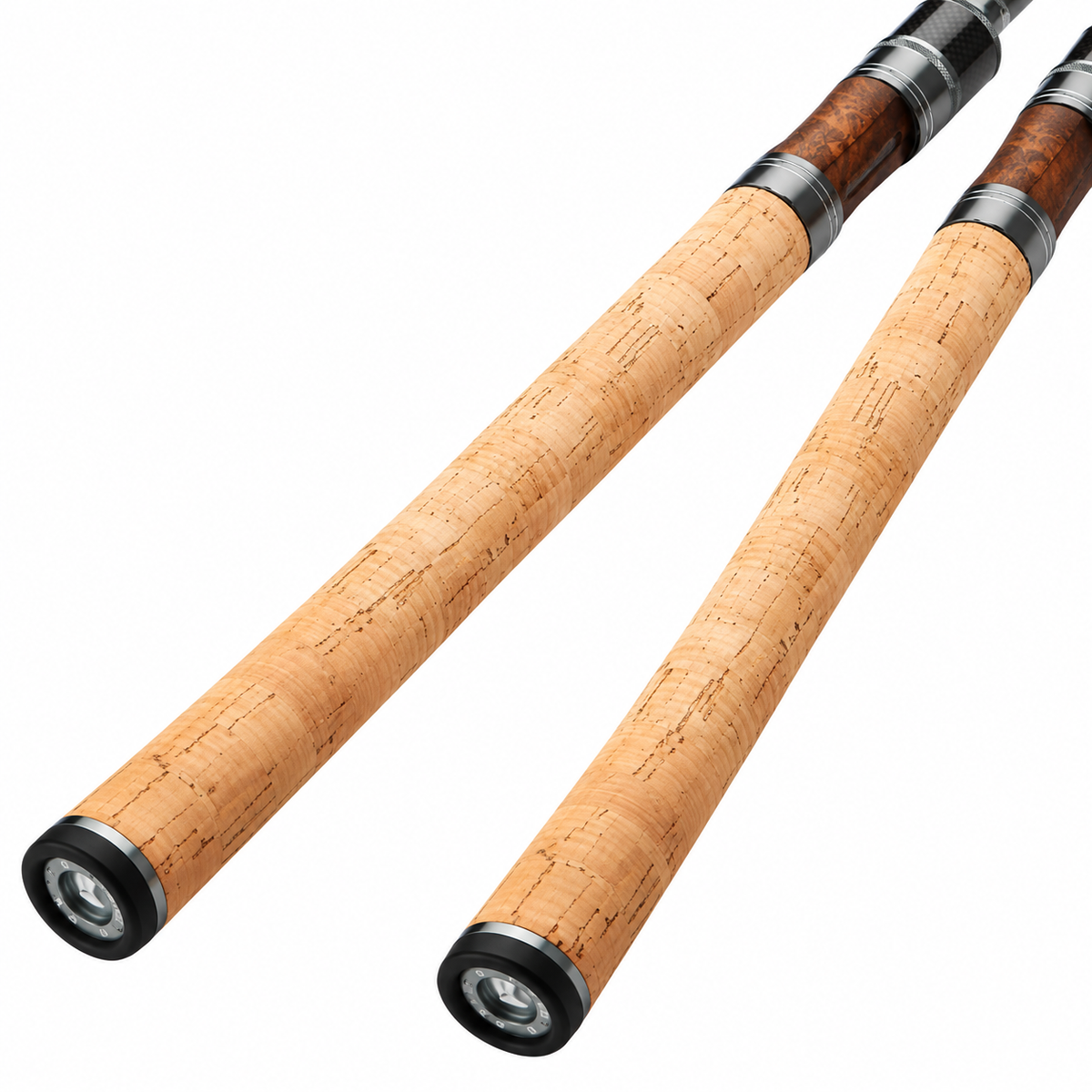 Carbon Fishing Rod with Cork-Style Grip, Black
